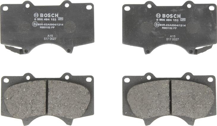 BOSCH 0 986 494 153 - Set placute frana,frana disc aaoparts.ro