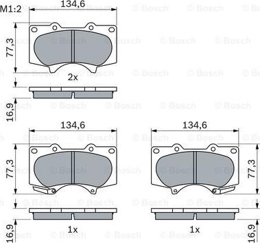 BOSCH 0 986 494 153 - Set placute frana,frana disc aaoparts.ro