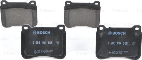 BOSCH 0 986 494 166 - Set placute frana,frana disc aaoparts.ro