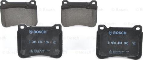 BOSCH 0 986 494 166 - Set placute frana,frana disc aaoparts.ro