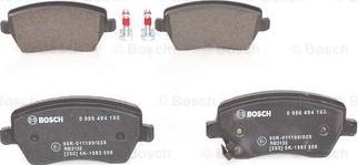 BOSCH 0 986 494 160 - Set placute frana,frana disc aaoparts.ro