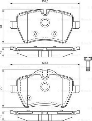 BOSCH 0 986 494 168 - Set placute frana,frana disc aaoparts.ro