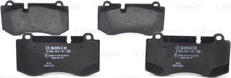 BOSCH 0 986 494 167 - Set placute frana,frana disc aaoparts.ro