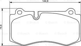 BOSCH 0 986 494 167 - Set placute frana,frana disc aaoparts.ro