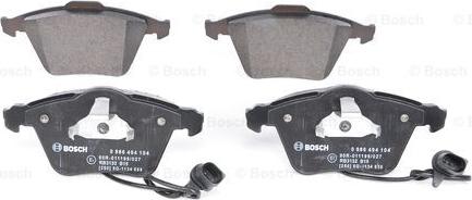 BOSCH 0 986 494 104 - Set placute frana,frana disc aaoparts.ro