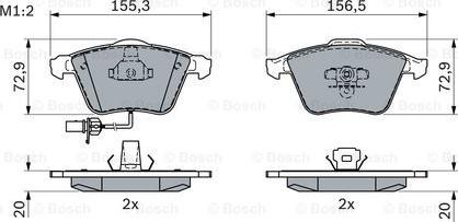 BOSCH 0 986 494 104 - Set placute frana,frana disc aaoparts.ro