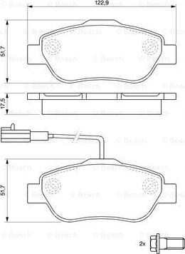 BOSCH 0 986 494 114 - Set placute frana,frana disc aaoparts.ro