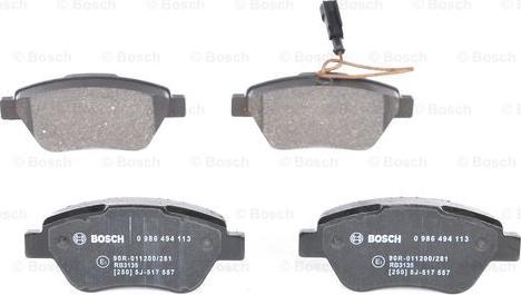 BOSCH 0 986 494 113 - Set placute frana,frana disc aaoparts.ro