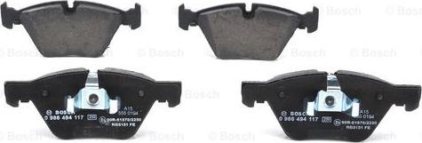 BOSCH 0 986 494 117 - Set placute frana,frana disc aaoparts.ro