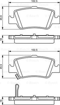 BOSCH 0 986 494 182 - Set placute frana,frana disc aaoparts.ro