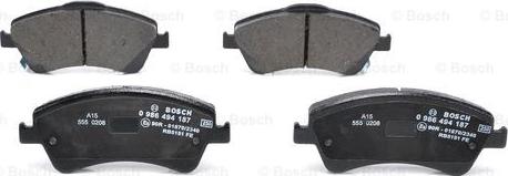 BOSCH 0 986 494 187 - Set placute frana,frana disc aaoparts.ro