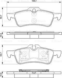 BOSCH 0 986 494 130 - Set placute frana,frana disc aaoparts.ro