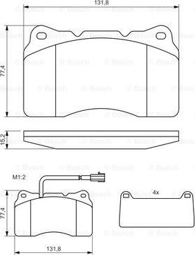 BOSCH 0 986 494 131 - Set placute frana,frana disc aaoparts.ro