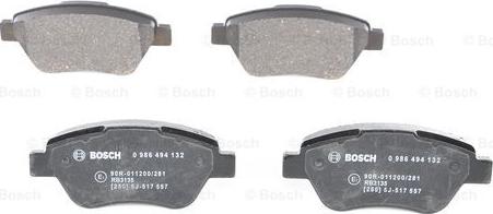 BOSCH 0 986 494 132 - Set placute frana,frana disc aaoparts.ro