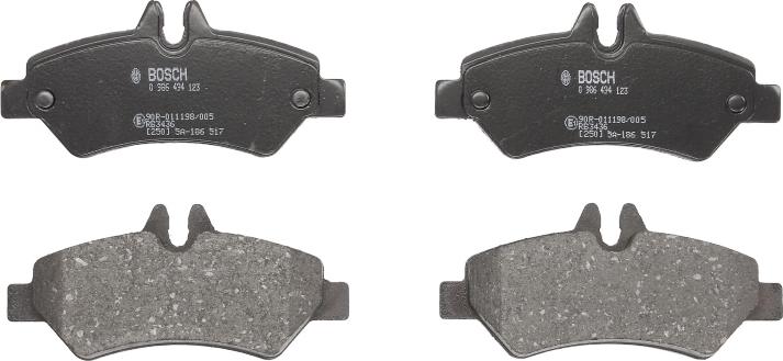 BOSCH 0 986 494 123 - Set placute frana,frana disc aaoparts.ro