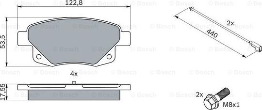 BOSCH 0 986 494 171 - Set placute frana,frana disc aaoparts.ro