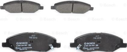 BOSCH 0 986 494 867 - Set placute frana,frana disc aaoparts.ro