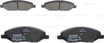 BOSCH 0 986 494 867 - Set placute frana,frana disc aaoparts.ro