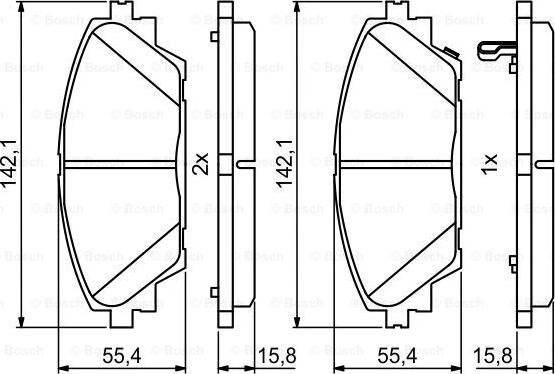 BOSCH 0 986 494 804 - Set placute frana,frana disc aaoparts.ro