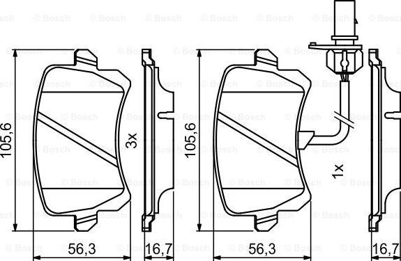 BOSCH 0 986 494 814 - Set placute frana,frana disc aaoparts.ro