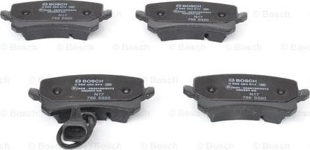 BOSCH 0 986 494 814 - Set placute frana,frana disc aaoparts.ro