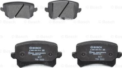 BOSCH 0 986 494 814 - Set placute frana,frana disc aaoparts.ro