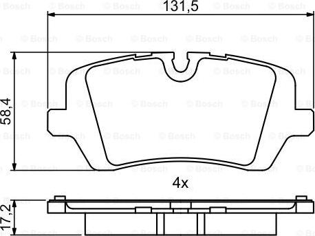 BOSCH 0 986 494 810 - Set placute frana,frana disc aaoparts.ro