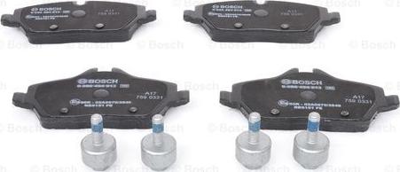 BOSCH 0 986 494 813 - Set placute frana,frana disc aaoparts.ro