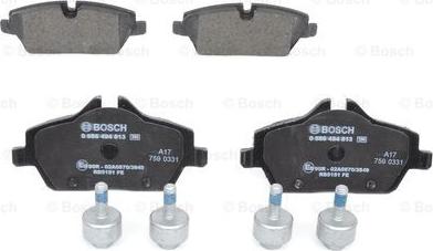 BOSCH 0 986 494 813 - Set placute frana,frana disc aaoparts.ro