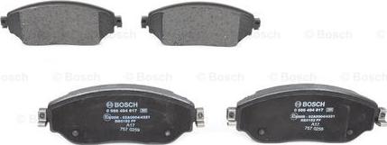 BOSCH 0 986 494 817 - Set placute frana,frana disc aaoparts.ro