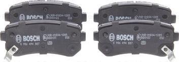 BOSCH 0 986 494 887 - Set placute frana,frana disc aaoparts.ro