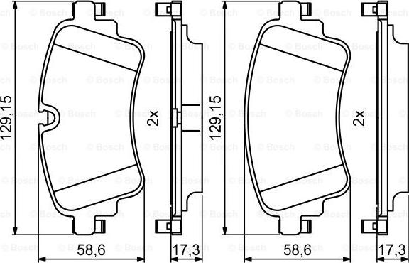 BOSCH 0 986 494 833 - Set placute frana,frana disc aaoparts.ro