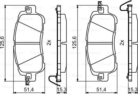 BOSCH 0 986 494 832 - Set placute frana,frana disc aaoparts.ro