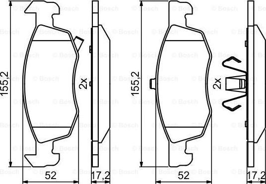 BOSCH 0 986 494 824 - Set placute frana,frana disc aaoparts.ro