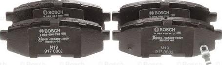 BOSCH 0 986 494 876 - Set placute frana,frana disc aaoparts.ro