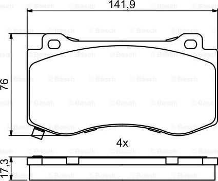 BOSCH 0 986 494 870 - Set placute frana,frana disc aaoparts.ro