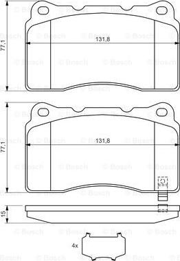 BOSCH 0 986 494 395 - Set placute frana,frana disc aaoparts.ro