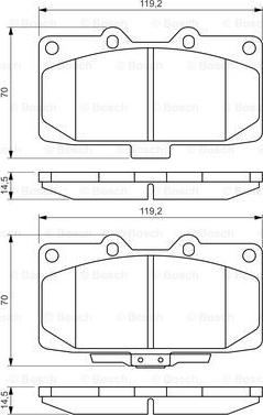 BOSCH 0 986 494 398 - Set placute frana,frana disc aaoparts.ro