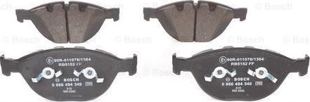 BOSCH 0 986 494 349 - Set placute frana,frana disc aaoparts.ro