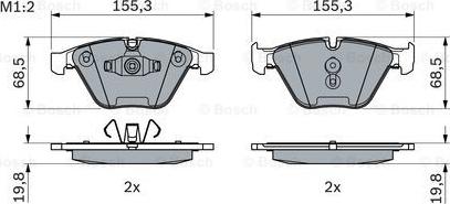 BOSCH 0 986 494 354 - Set placute frana,frana disc aaoparts.ro