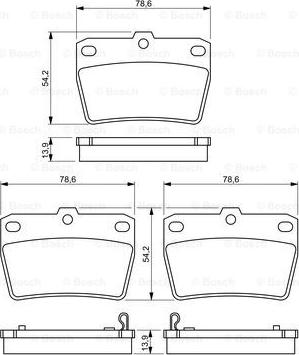 BOSCH 0 986 494 350 - Set placute frana,frana disc aaoparts.ro