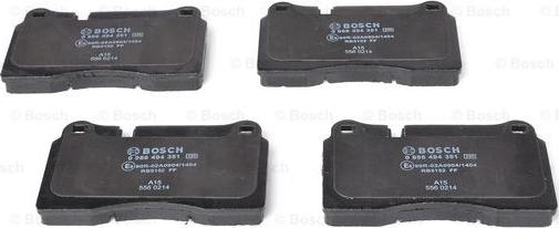 BOSCH 0 986 494 351 - Set placute frana,frana disc aaoparts.ro