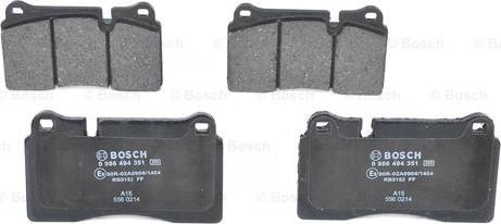 BOSCH 0 986 494 351 - Set placute frana,frana disc aaoparts.ro