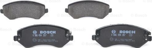 BOSCH 0 986 494 357 - Set placute frana,frana disc aaoparts.ro