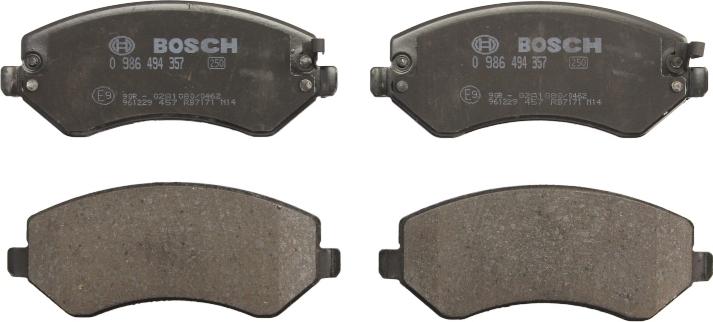 BOSCH 0 986 494 357 - Set placute frana,frana disc aaoparts.ro