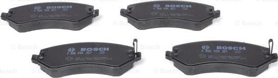 BOSCH 0 986 494 357 - Set placute frana,frana disc aaoparts.ro