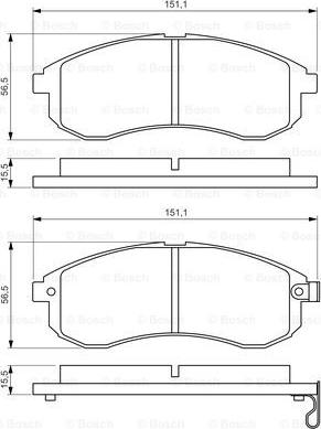 BOSCH 0 986 494 362 - Set placute frana,frana disc aaoparts.ro