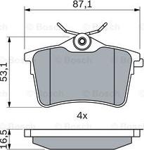 BOSCH 0 986 494 304 - Set placute frana,frana disc aaoparts.ro