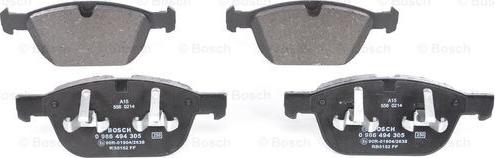 BOSCH 0 986 494 305 - Set placute frana,frana disc aaoparts.ro