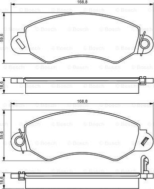 BOSCH 0 986 494 300 - Set placute frana,frana disc aaoparts.ro